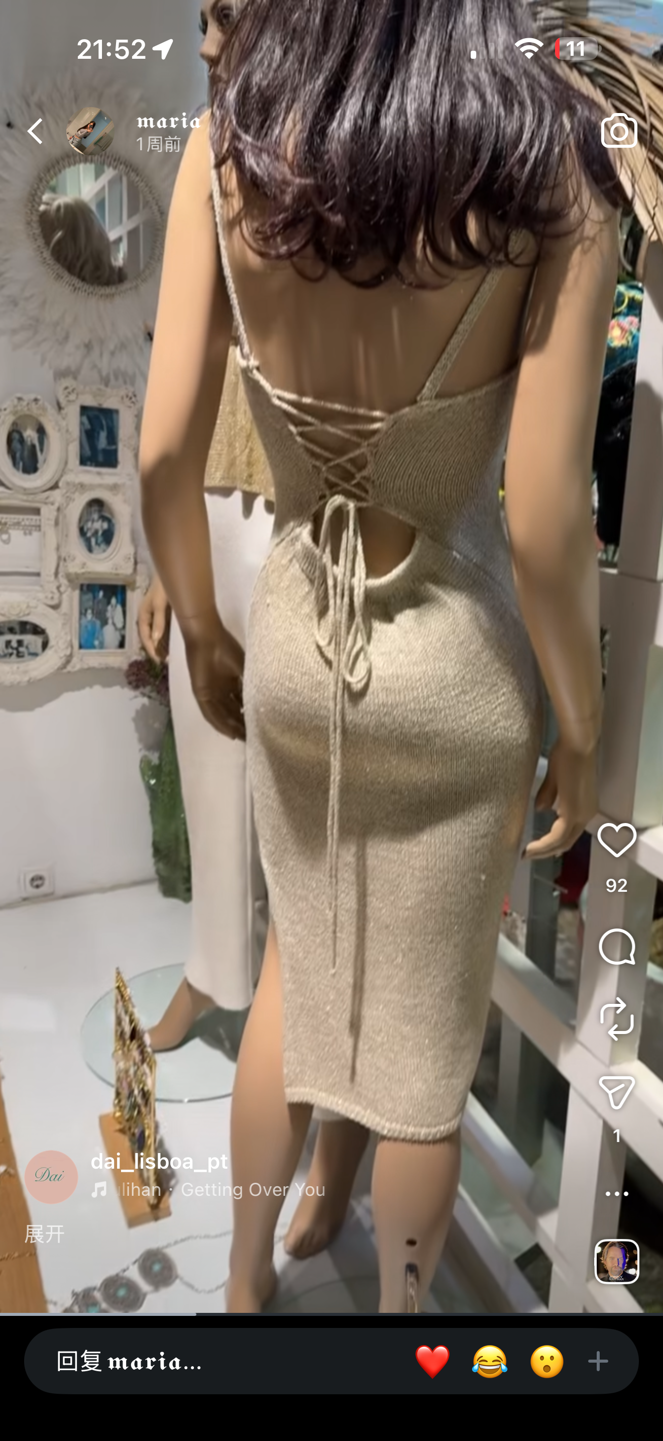Vestido dourado